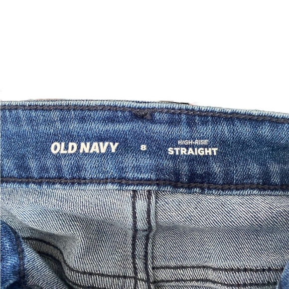 Old Navy high rise straight leg jeans size 8 - Picture 4 of 5